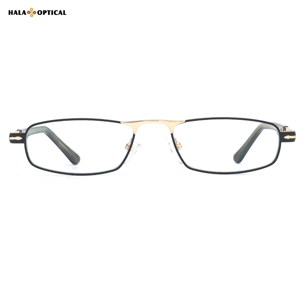 HM1023 Rectangular optical frames HM1023 "Poseidon's Allure" Optical Glasses Frame – Luxury Metal & Acetate