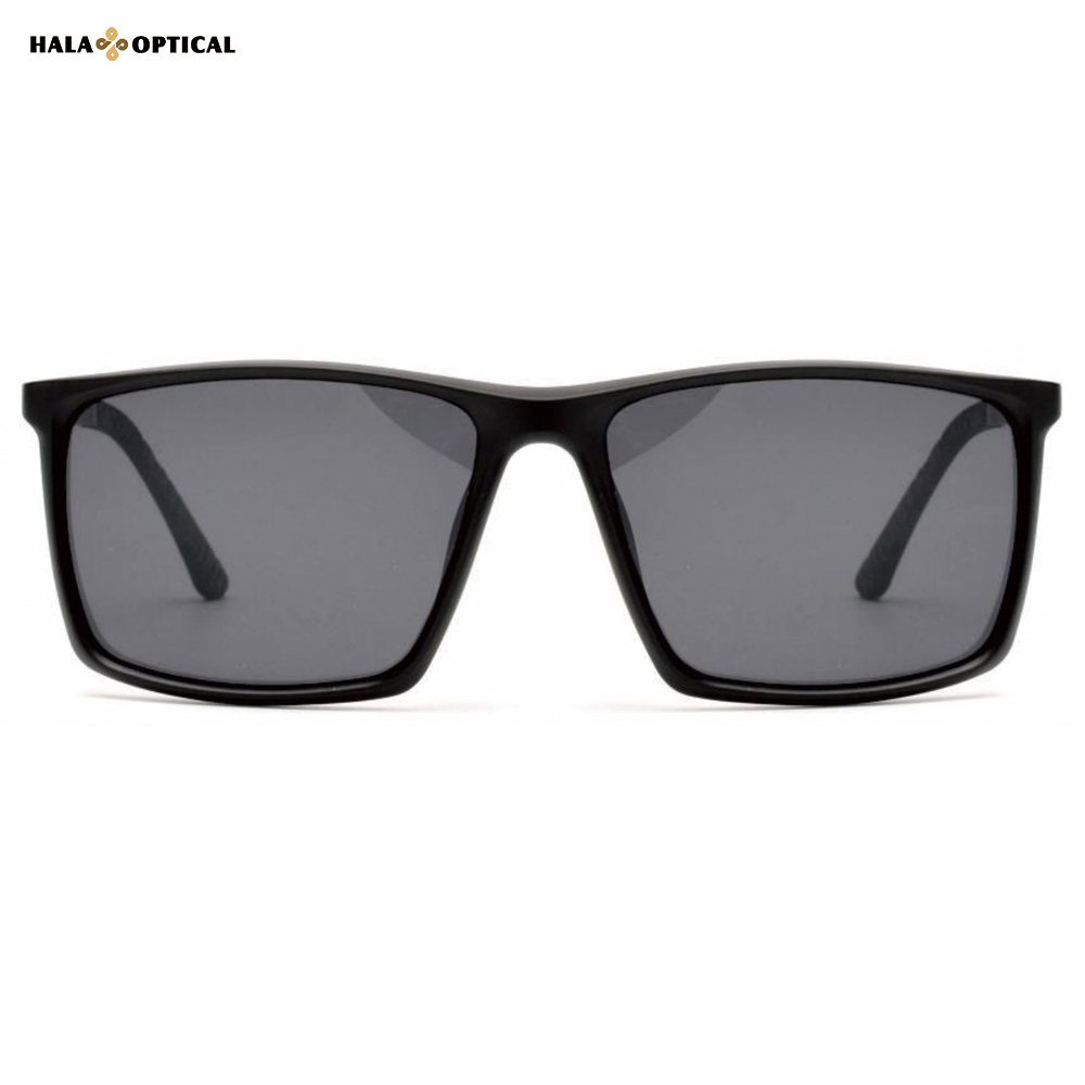 HS55003 Black Rectangle Versatile Sunglasses HS55003 Classic Rectangle Sunglasses Frame – TR90 & AL-MG | Low-Key Yet Stylish