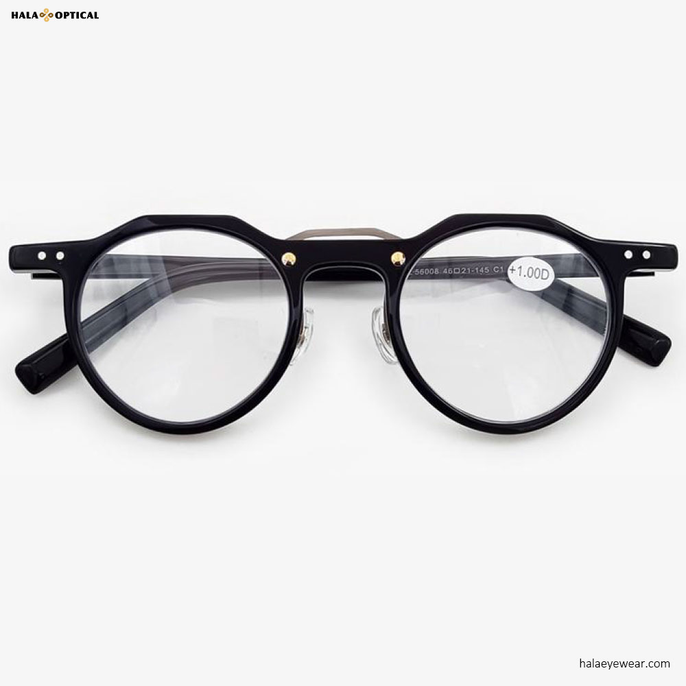 Retro Acetate Reading Glasses with Ready Stock Supplier from China