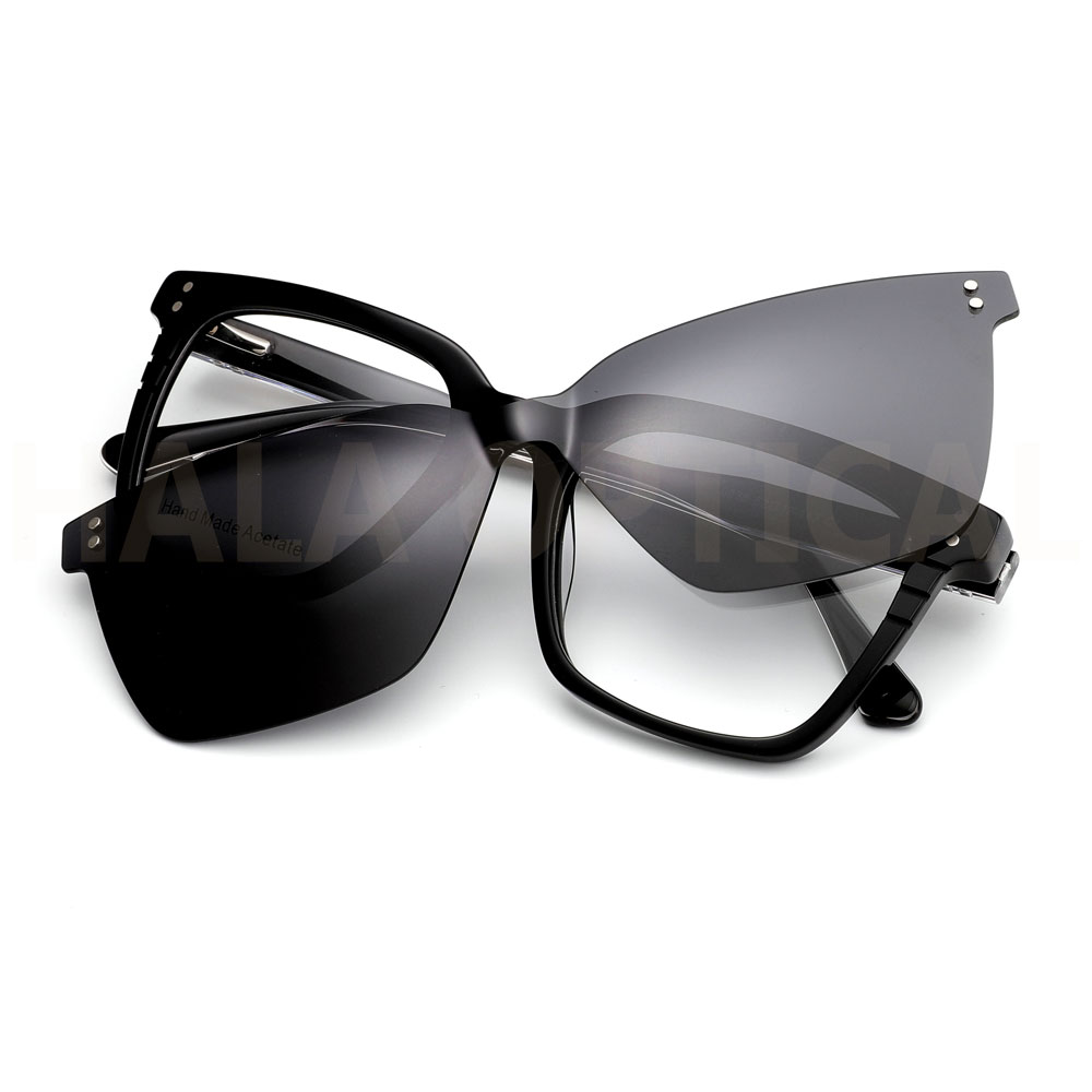 AXG030 Clip on sunglasses &amp; Acetate optical frame