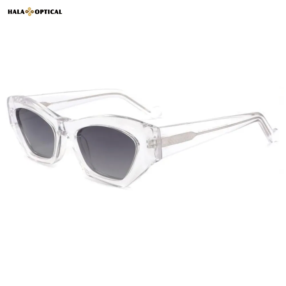 HS2213 Premium Geometric Acetate Sunglasses Frame, Visibly Lift Cheekbones, Face Flattering