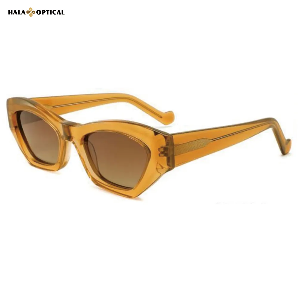 HS2213 Premium Geometric Acetate Sunglasses Frame, Visibly Lift Cheekbones, Face Flattering