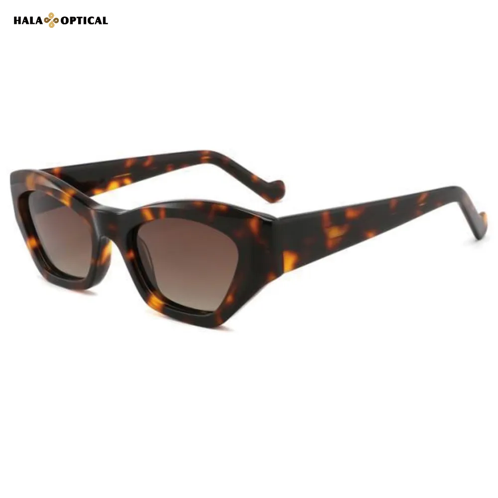 HS2213 Premium Geometric Acetate Sunglasses Frame, Visibly Lift Cheekbones, Face Flattering