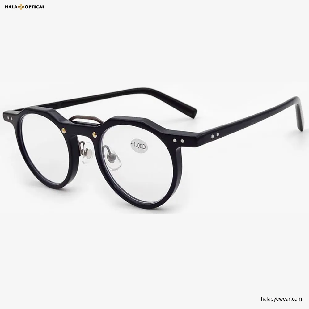 Retro Acetate Reading Glasses with Ready Stock Factory