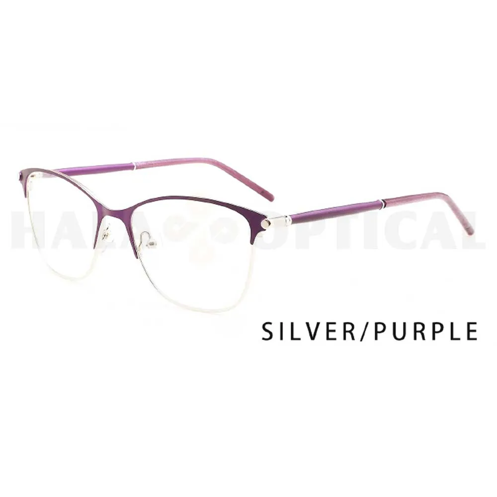 Se vende montura de gafas de color morado dorado