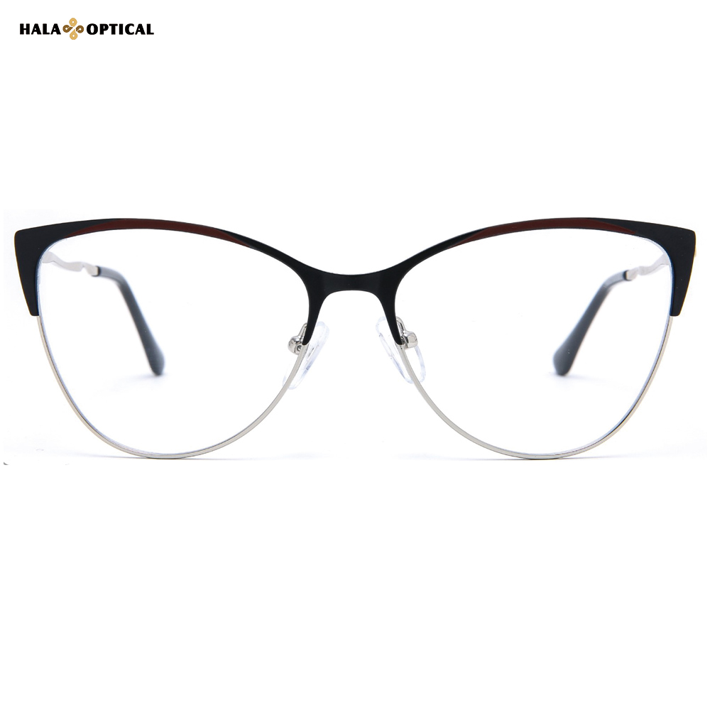 HM18026 Women Metal Cat Eye Eyeglass | Factory Direct