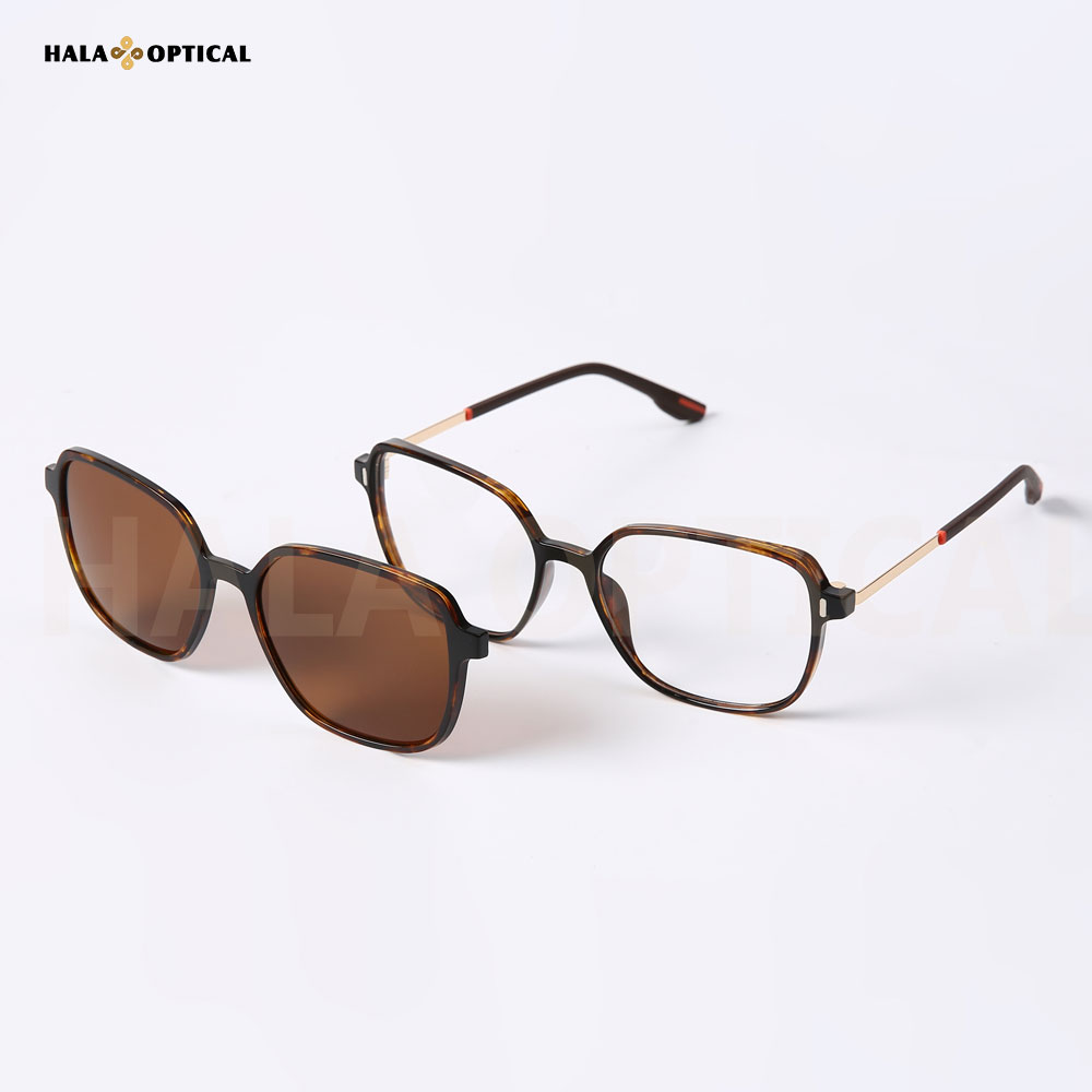 HTZ059 Ultem-Optikrahmen mit magnetischer Clip-On-Sonnenbrille