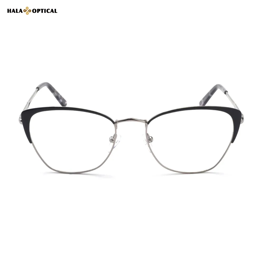 HM1802 Premium Metal Cat-Eye Optical Frames Premium Metal Cat-Eye Optical Frames for Women | Lightweight & Stylish | Factory Direct