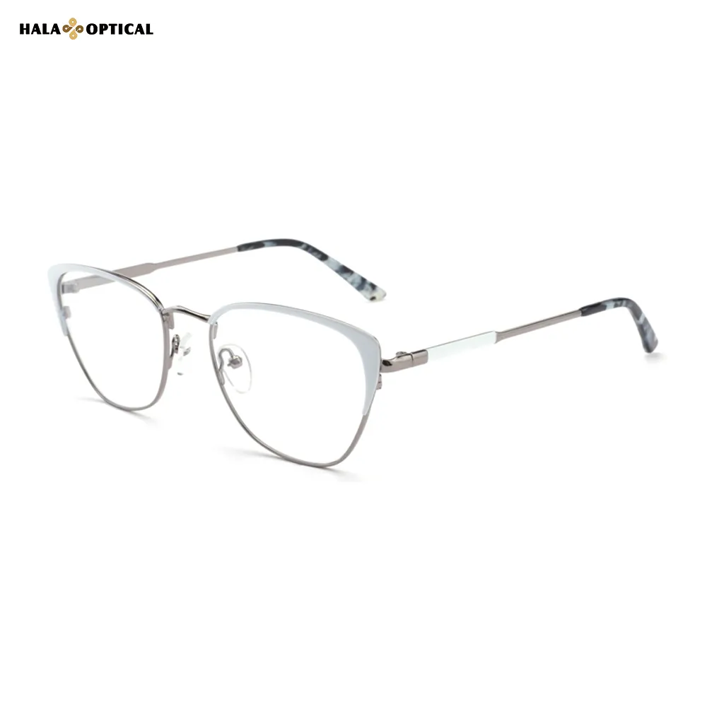 Premium Metal Cat-Eye Optical Frames for Women | Lightweight & Stylish | Factory Direct