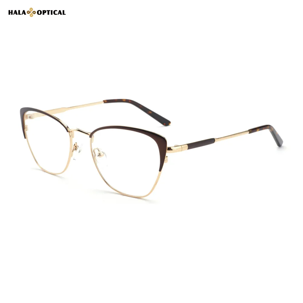 Premium Metal Cat-Eye Optical Frames for Women | Lightweight & Stylish | Factory Direct