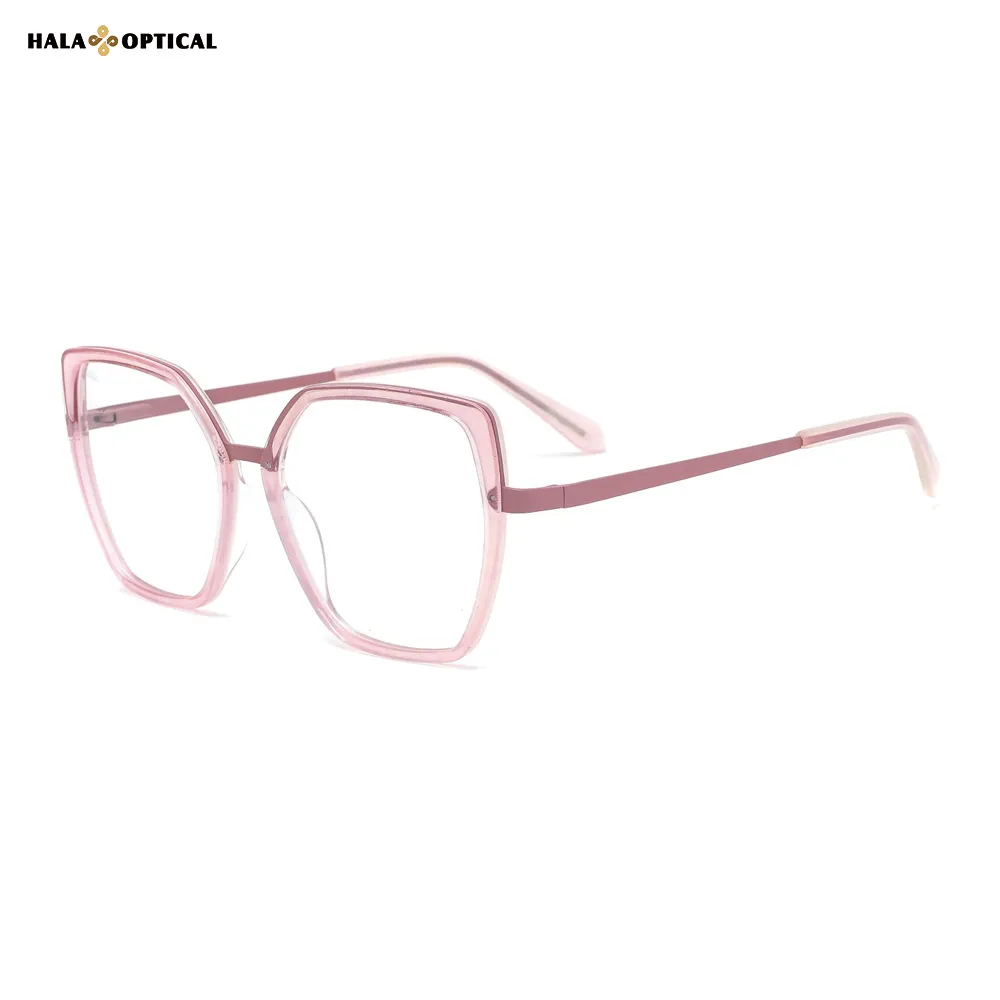 Transparent Macaron Square Optical Frames – Lightweigh & Fashionable summmer 