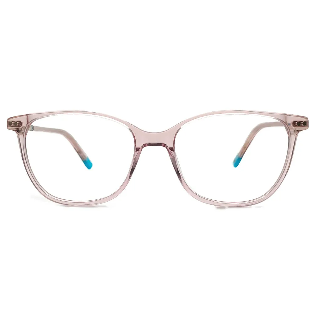 There is combined acetate color at temple tip, which sparkle the frame.