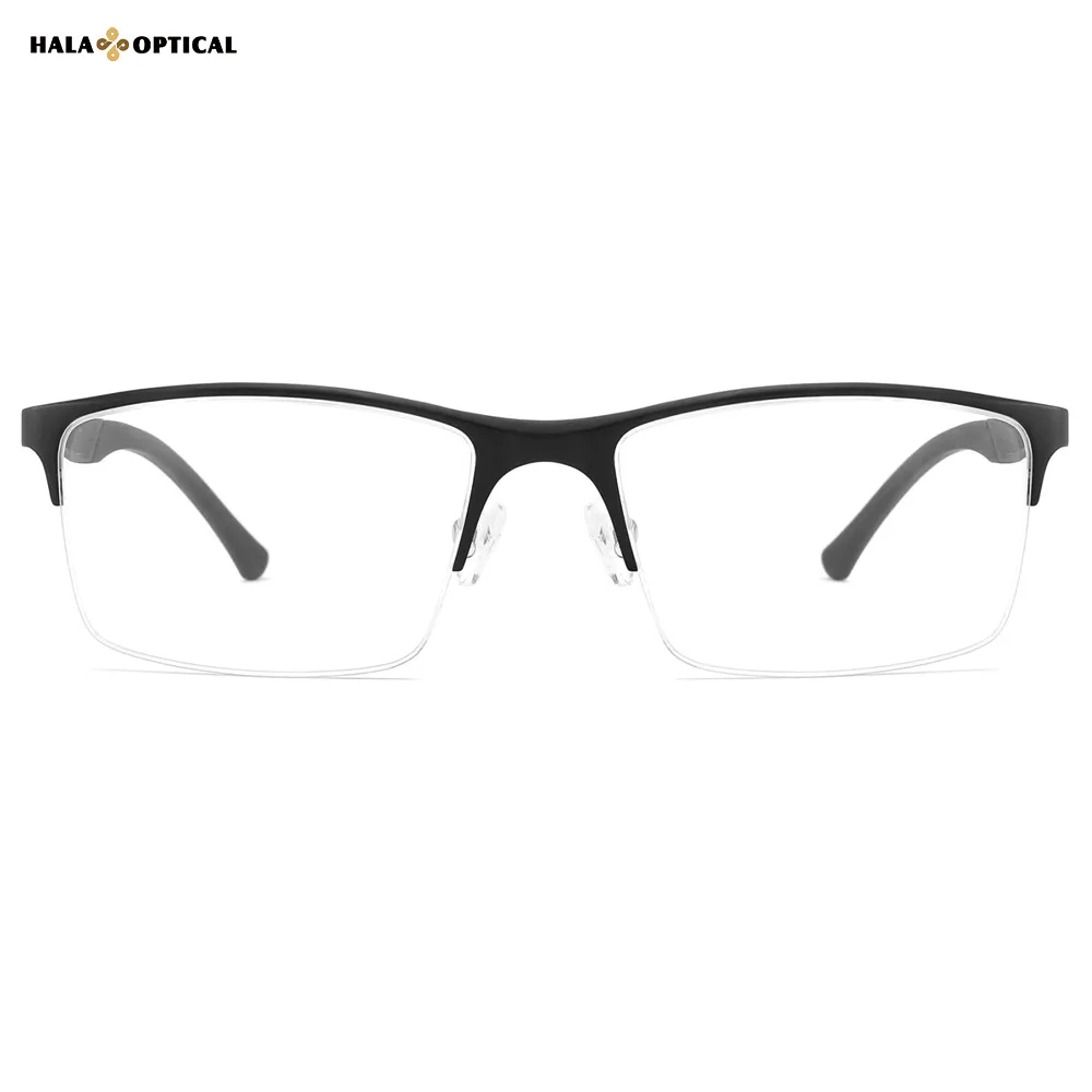 HG006 Aluminum Magnesium Semi-Rimless Optical Frames HG006 Aluminum Magnesium Semi-Rimless Optical Frames, Sleek and Lightweight