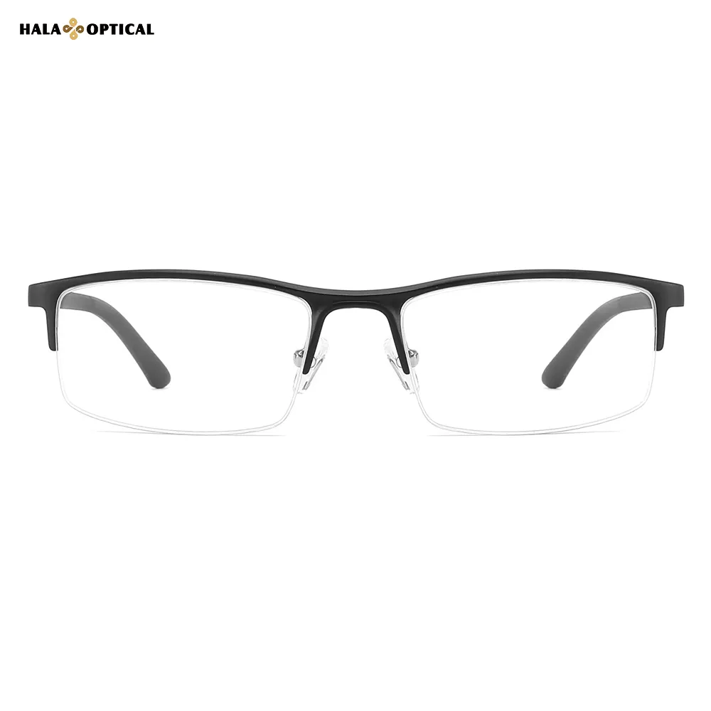 HG097 Aluminum Magnesium Semi-Rimless Optical Frame HG097 Aluminum Magnesium Semi | Rimless Optical Glasses Frame