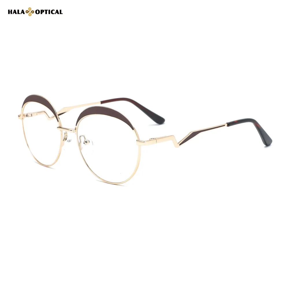 HM1029 "Double Eyelid" Round Metal Optical Frames – Playful & Chic