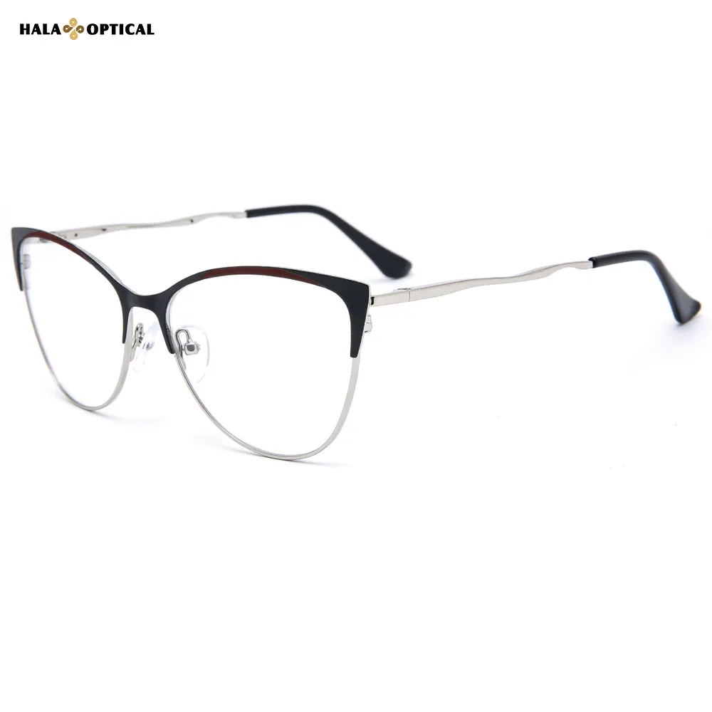 HM18026 Women Metal Cat Eye Eyeglass | Factory Direct