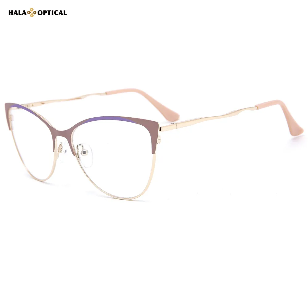 HM18026 Women Metal Cat Eye Eyeglass | Factory Direct