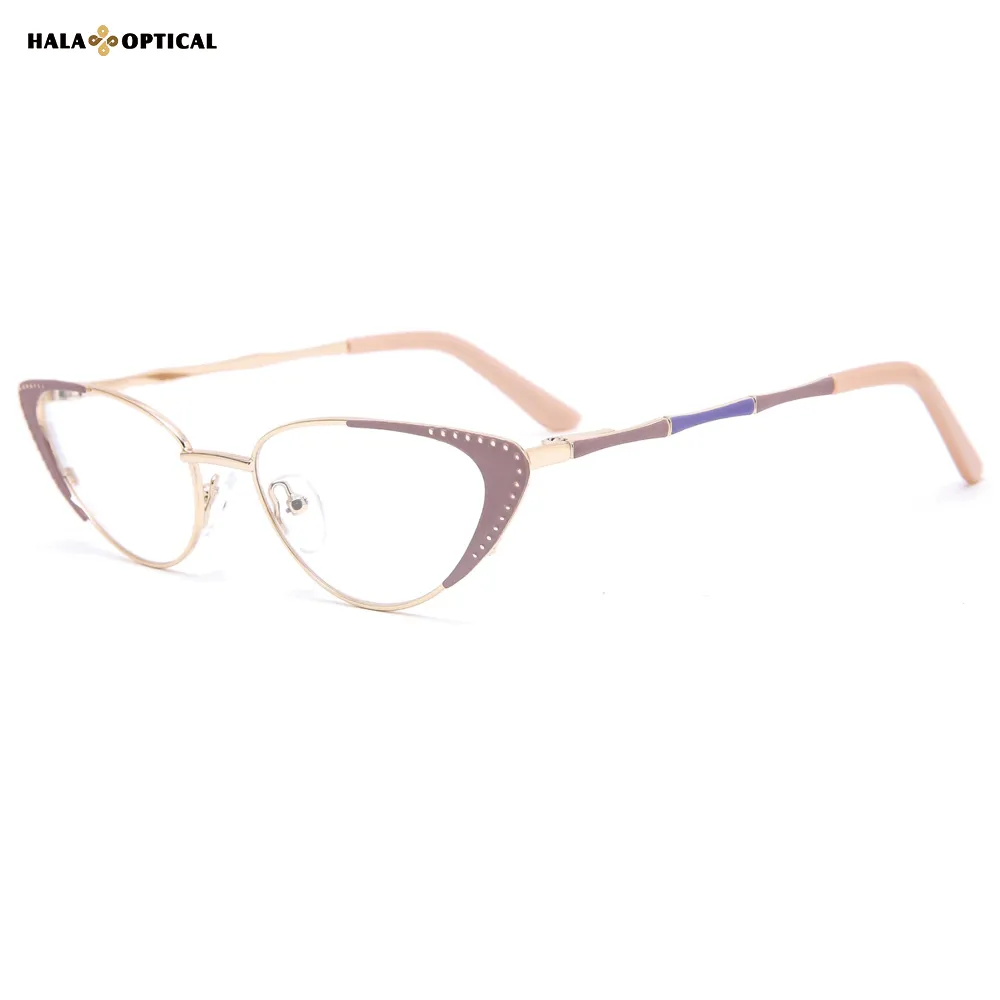 HM18036 Women Cat Eye Metal Optical Frames | Delicate Detailing