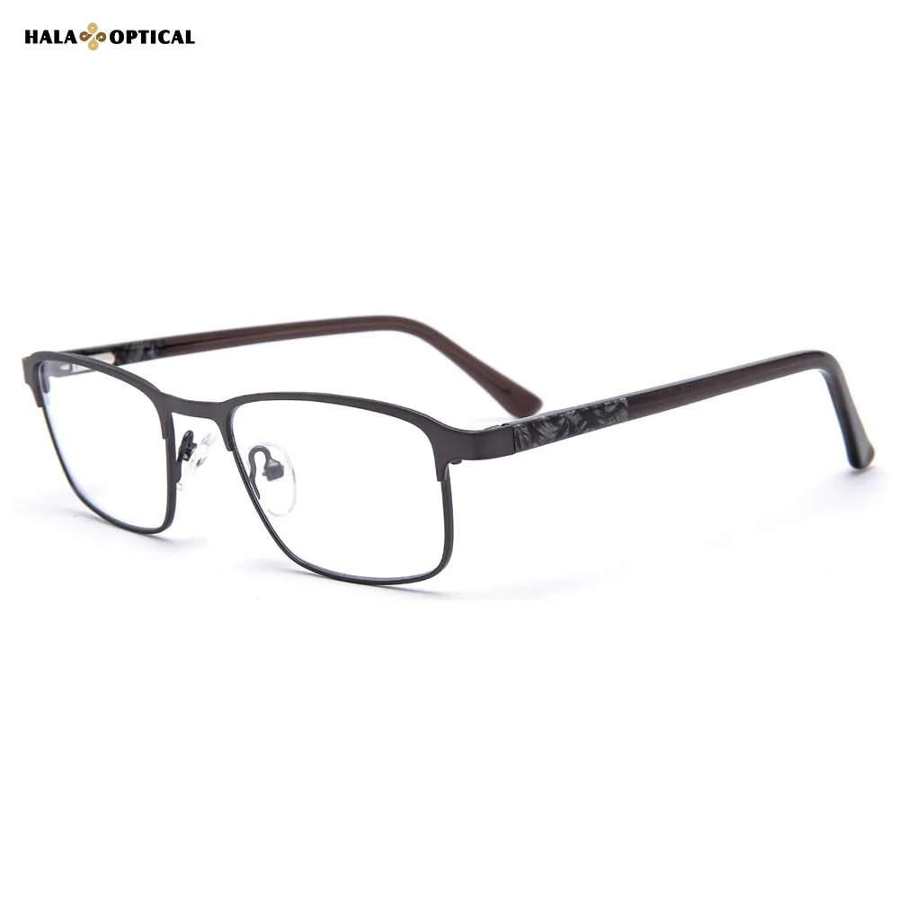 HM18024 Premium Metal Optical Frames – Minimalist & Executive Style for Men