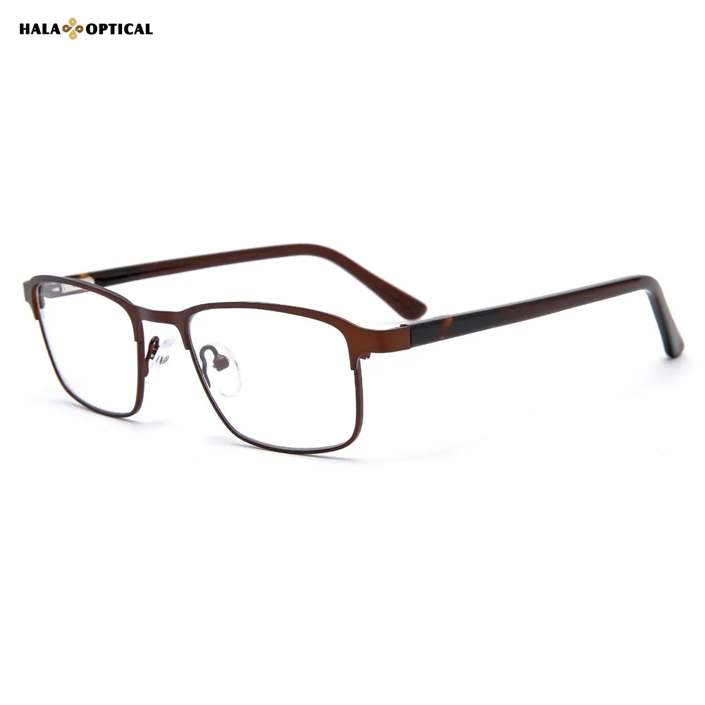 HM18024 Premium Metal Optical Frames – Minimalist & Executive Style for Men