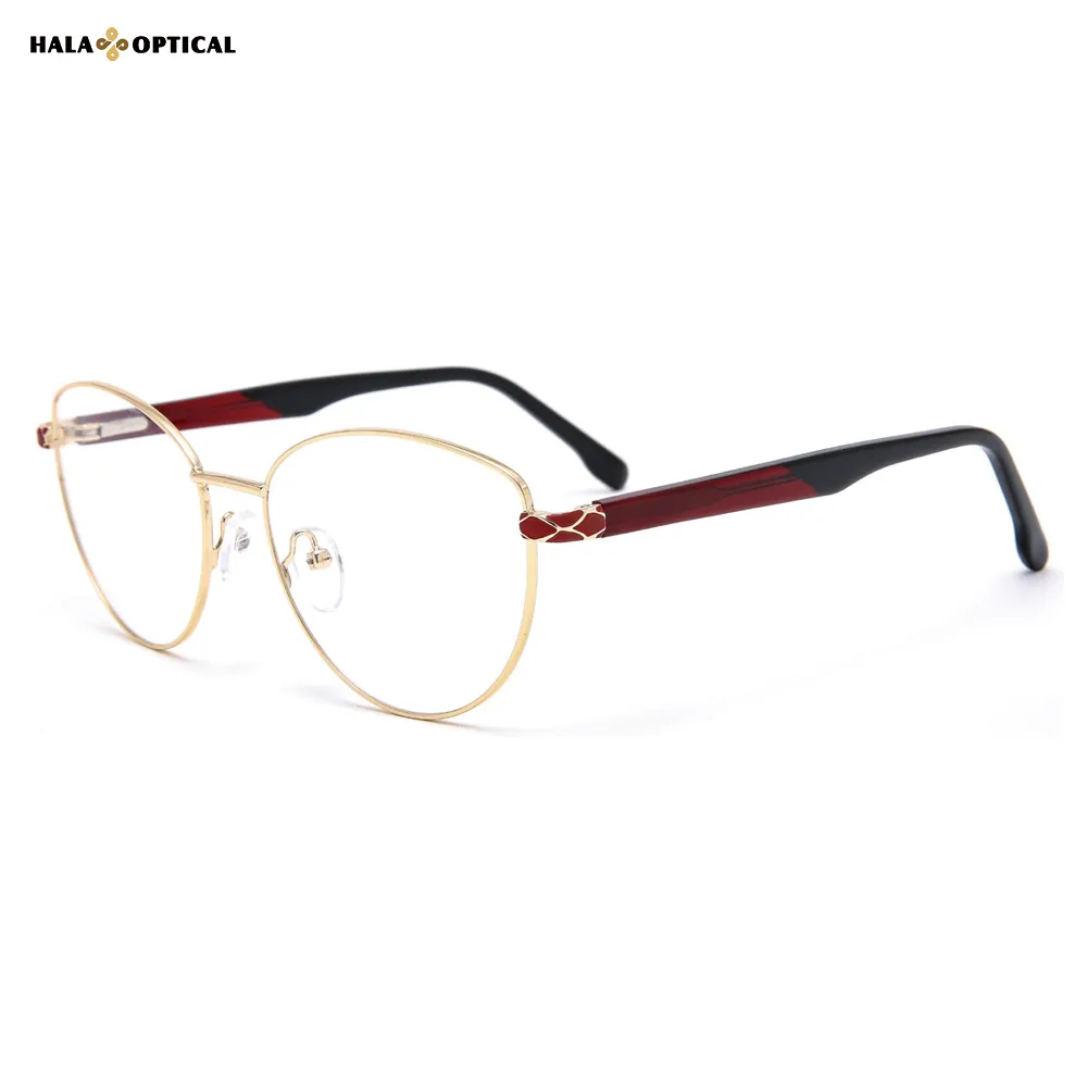 HM18055 "Viper’s Gaze" Premium Metal Optical Frames – Seductive Elegance