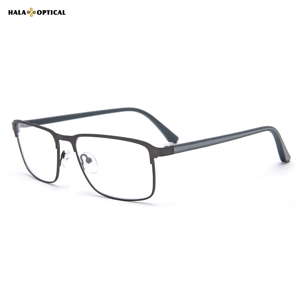HM18058 Business Rectangular Metal Optical Frames | Professional's Pick | Factory Direct