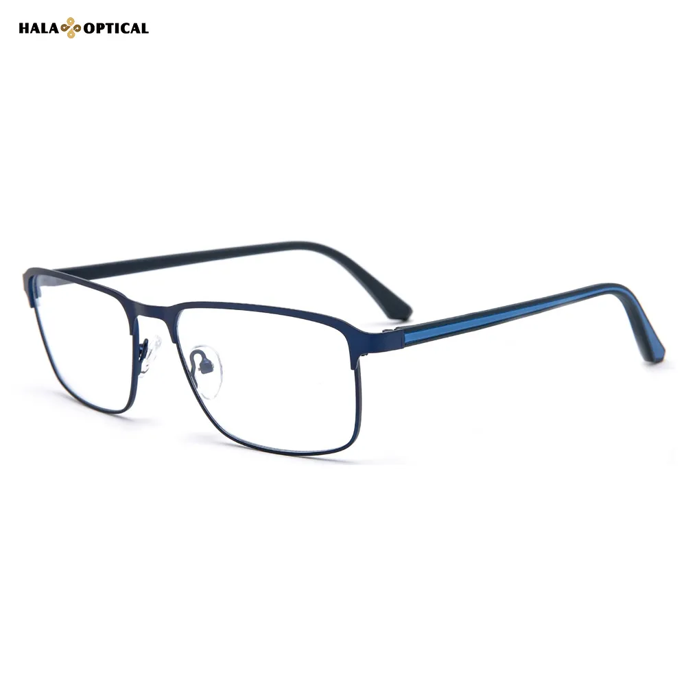 HM18058 Business Rectangular Metal Optical Frames | Professional's Pick | Factory Direct