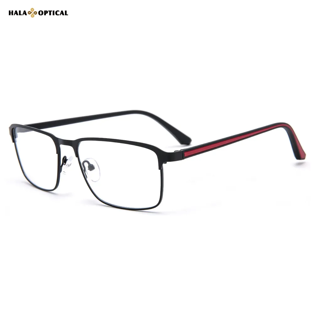 HM18058 Business Rectangular Metal Optical Frames | Professional's Pick | Factory Direct