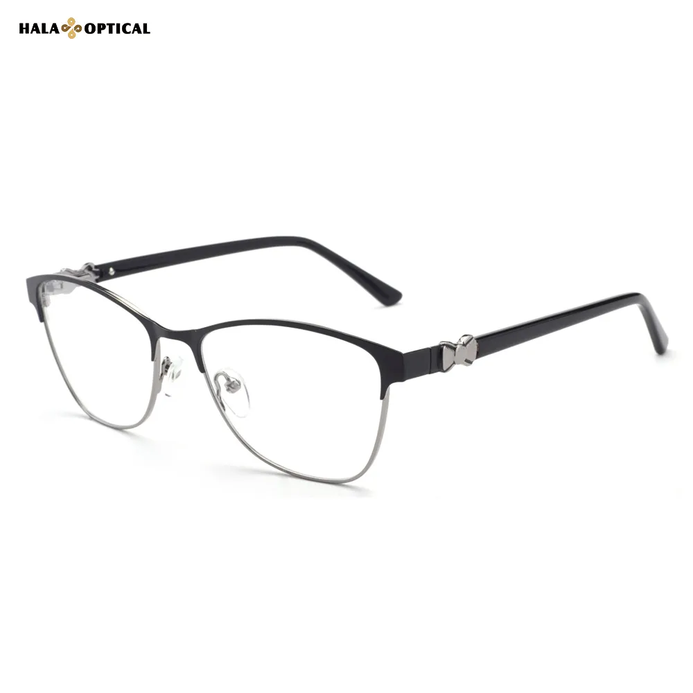 ✨HM18024 Cute &amp; Quirky Clubmaster Optical Frames – Retro Chic with Bow Detail 