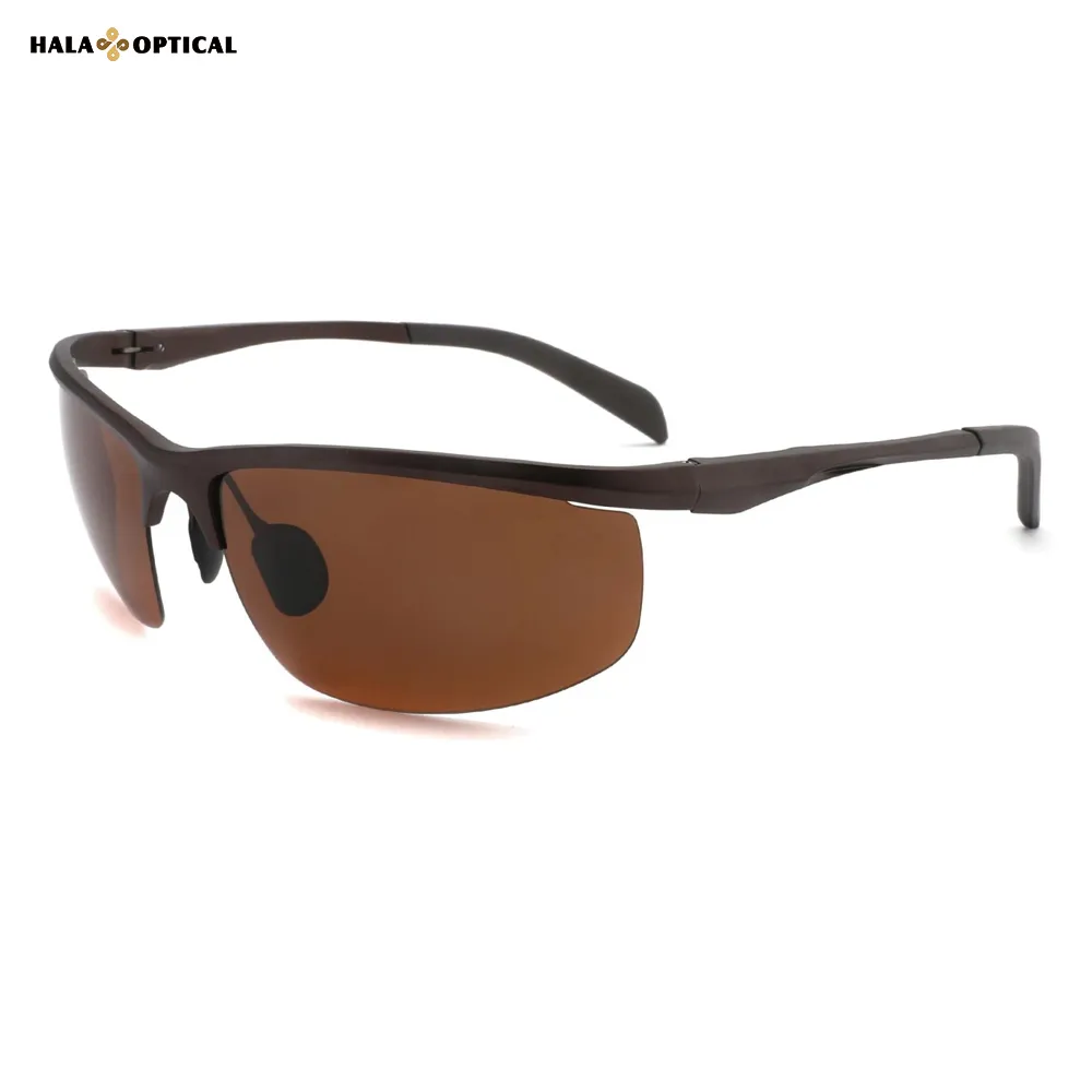 HS54020 Aviator Sunglasses Frame | –Al-Mg | Wind-Resistant Semi-Rimless Design |