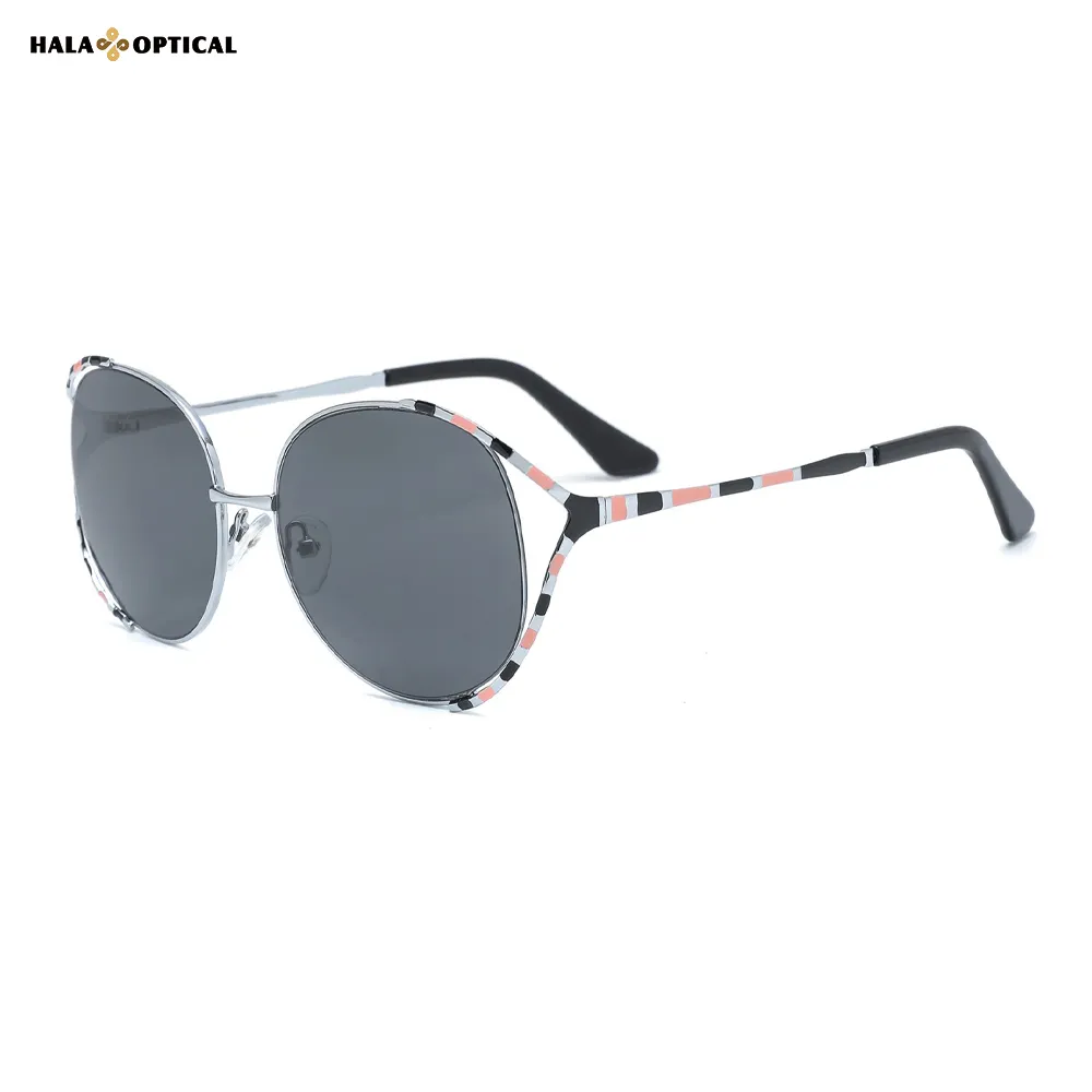 HM1027 Joyful Clown Metal Sunglasses |  Hollow Frames & Playful Polka Dots