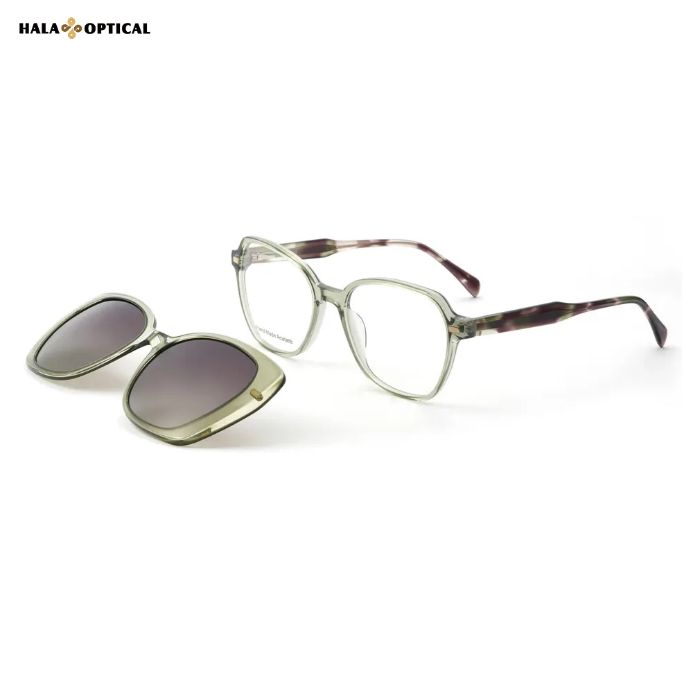 HS8564 Magnetic Clip-On Sunglasses | spring hues & delicate charm