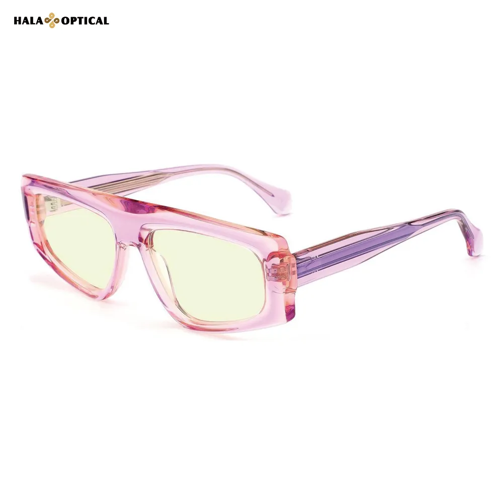 HST04 Wayfarer Acetate Sunglass  – Vibrant Summer Colors, Trendy dopamine 