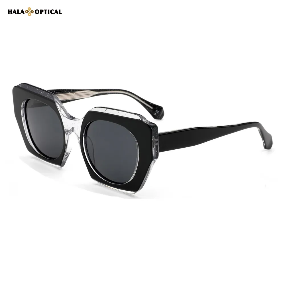 HST06 Square Acetate Sunglasses Frame – Dopamine Summer Colors, Lightweight & Stylish