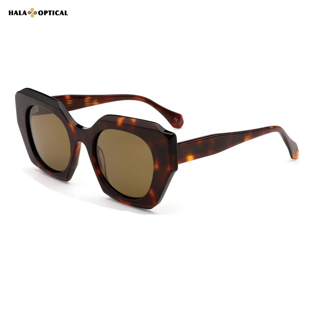 HST06 Square Acetate Sunglasses Frame – Dopamine Summer Colors, Lightweight & Stylish