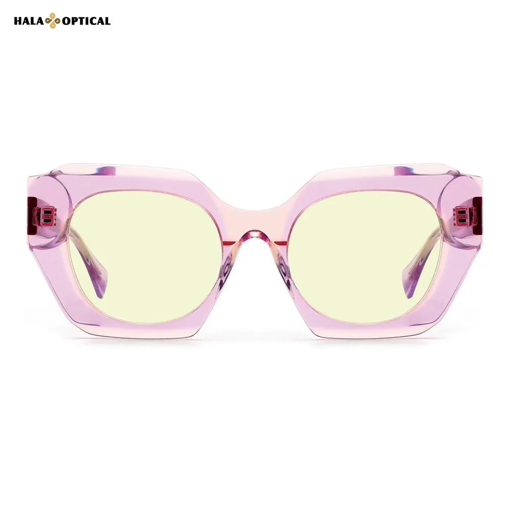 HST06 Square Acetate Sunglasses Frame HST06 Square Acetate Sunglasses Frame – Dopamine Summer Colors, Lightweight & Stylish