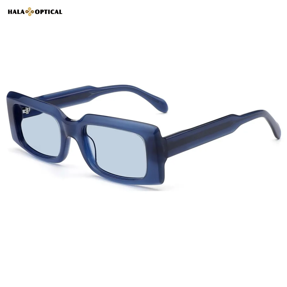 HST09 Slimming Rectangle Acetate Sunglasses Frame | Face Slimming 