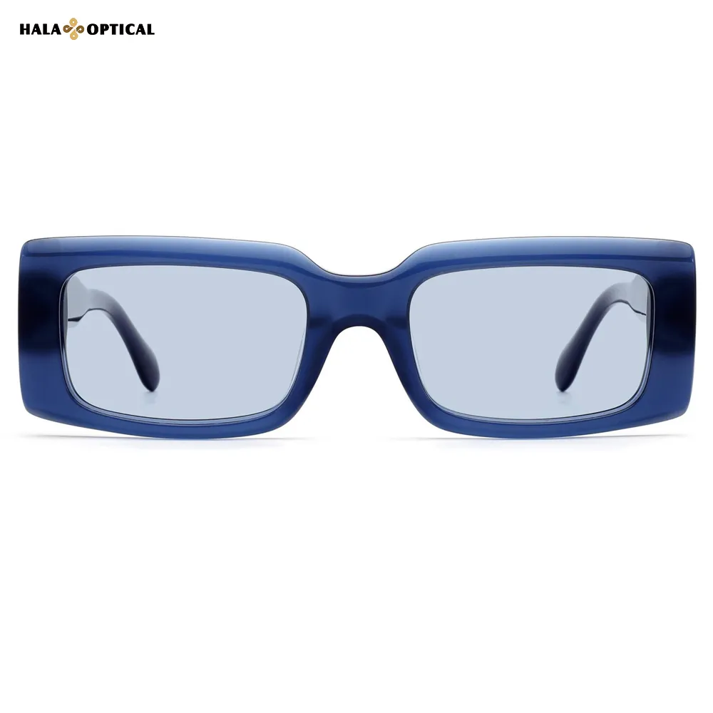 HST09 Slimming Rectangle Acetate Sunglasses Frame | Face Slimming 
