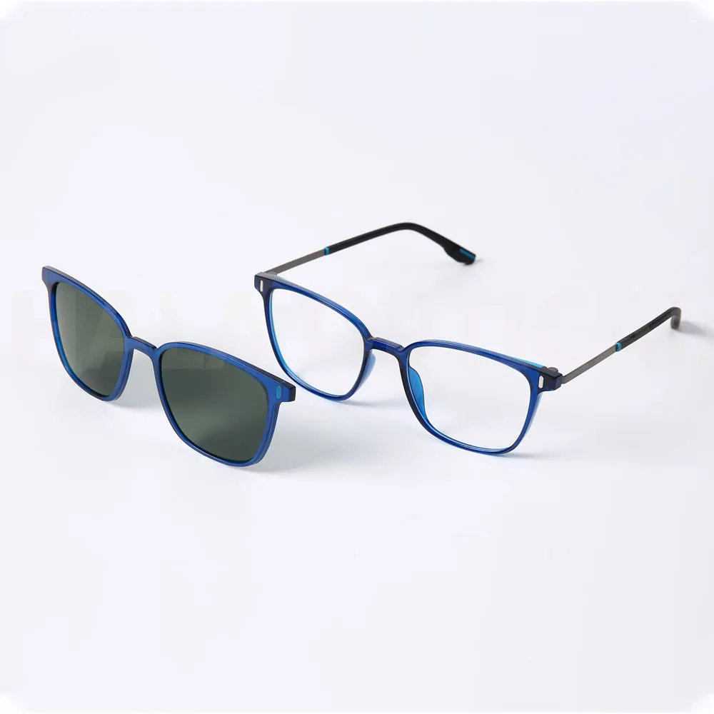 HTZ058 eyewear frame with clip on 