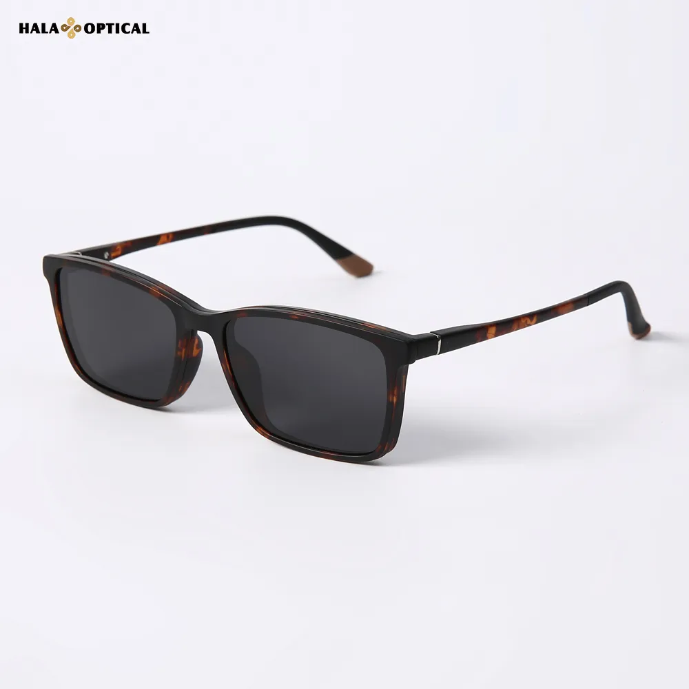 HTZ074 Ultem Injected Square Clip-on Sunglasses Factory