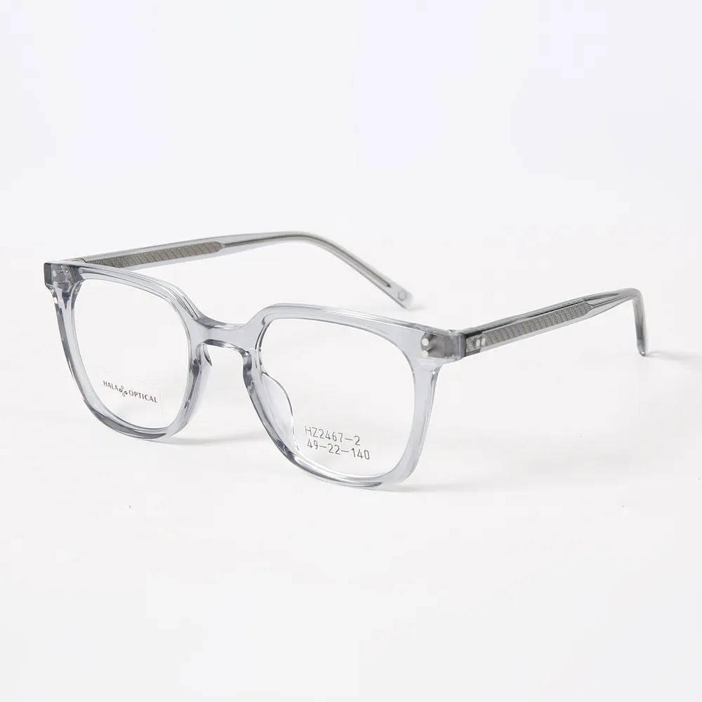相似象学会誌　相似象　第１４号 HZ2467-2 手工制作女士方形Zyl/醋酸纤维塑料眼镜框，49 毫米，透明