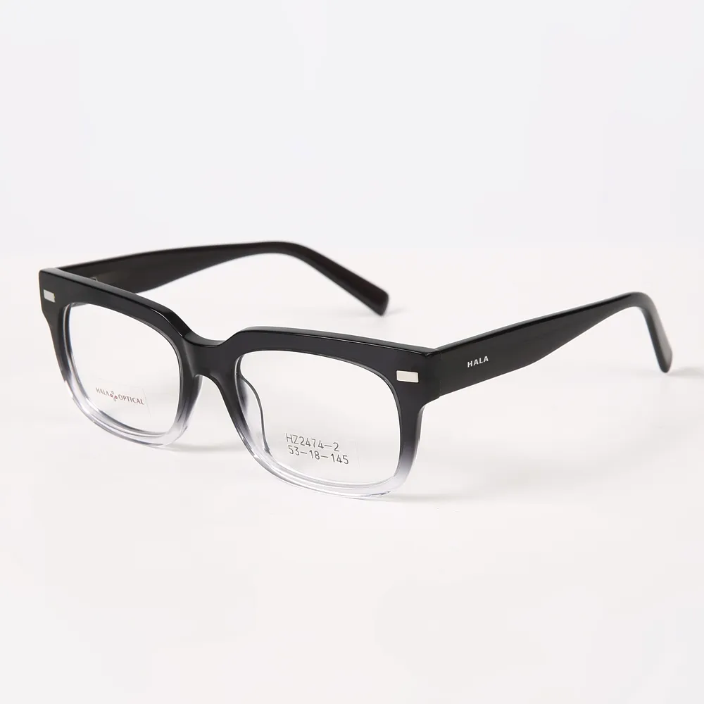 HZ2474-2 Bold design acetate optical frame