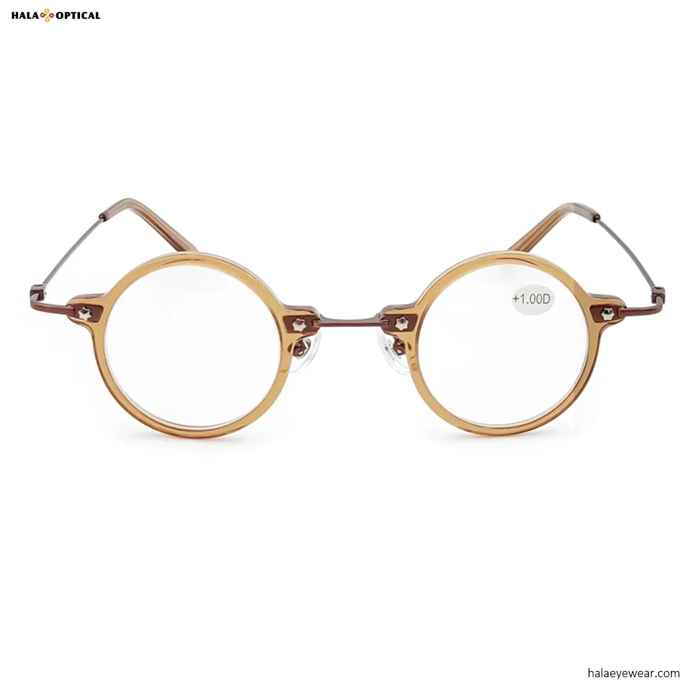 Lunettes de lecture rondes vintage fournies par China Eyewear Factory