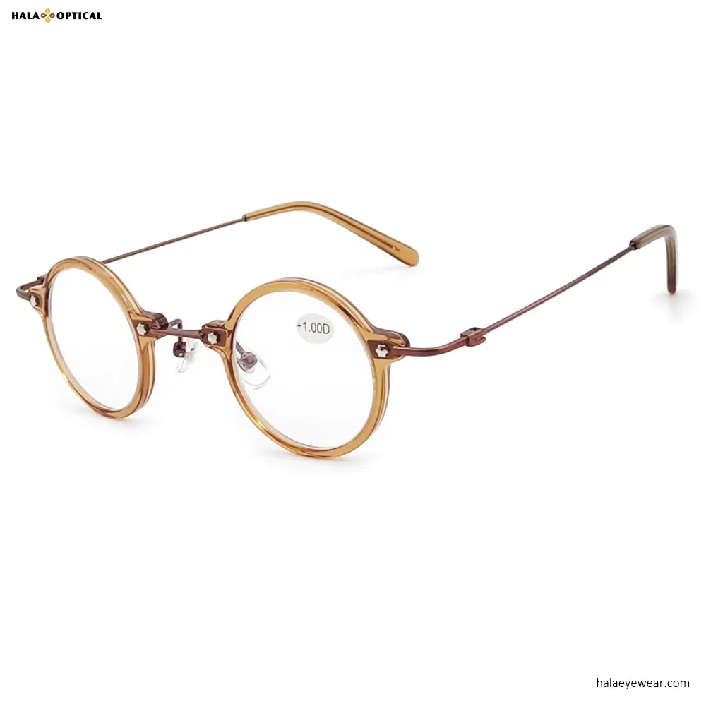 Vintage Round Reading Glasses Supplied by China Eyewear Factory MJL 56012 China Eyewear Frame Manufacturer