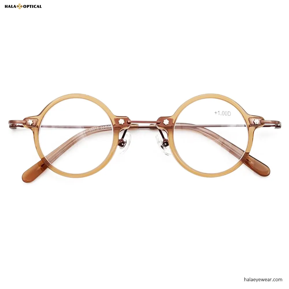 Lunettes de lecture rondes vintage fournies par China Eyewear Factory