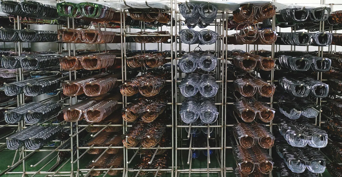 Eyewear Frames on Rack