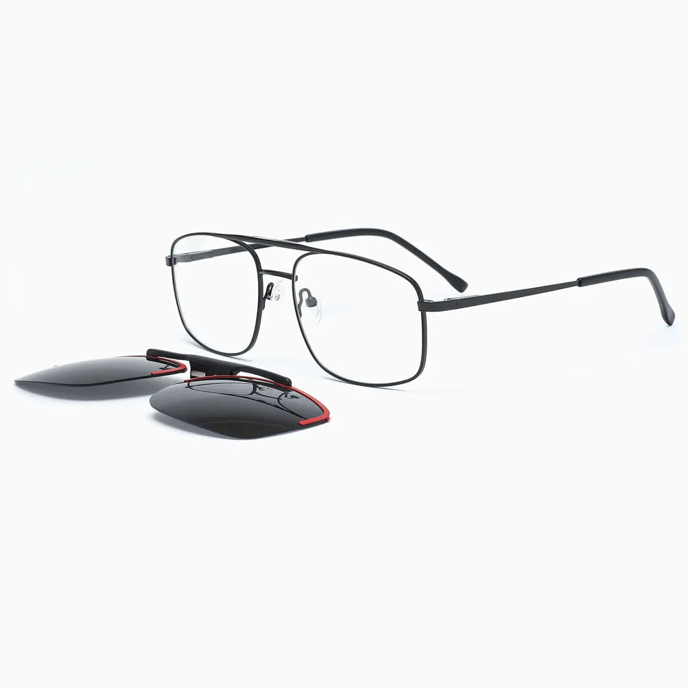 MXD18061-1-Clip-On-Sunglasses-Ready-Stock-China-black.jpg Stainless steel eyewear frame with ready stock